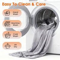 Super Cozy Heated Hoodie Blanket for Home or Travel