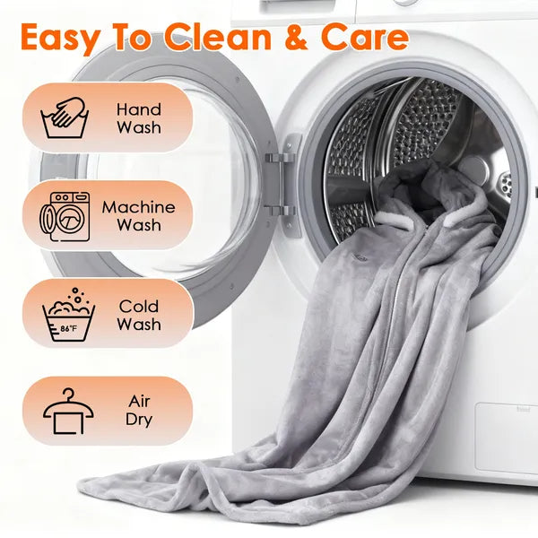 Super Cozy Heated Hoodie Blanket for Home or Travel